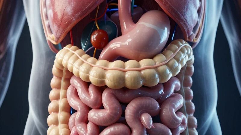 Ilustración anatómica detallada del tractos digestivo superior