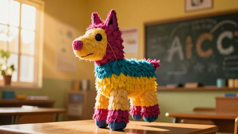 Piñata: Origen, definición y concepto en la tradición 7 Piñata tradicional mexicana bajo luz cinematográfica