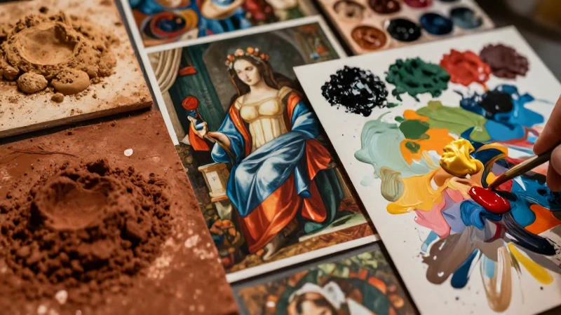 Pintura: Origen, Historia, Características y Artistas Clave 3 Evolución de pigmentos del pasado al arte moderno