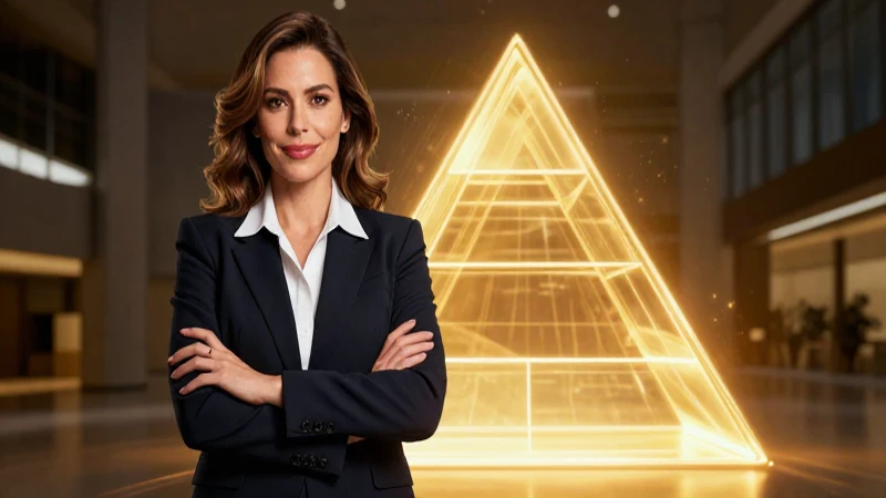 Pirámide de Maslow: Comprendiendo sus niveles fundamentales 6 Mujer exitosa y brillante, ilustración de revista educativa