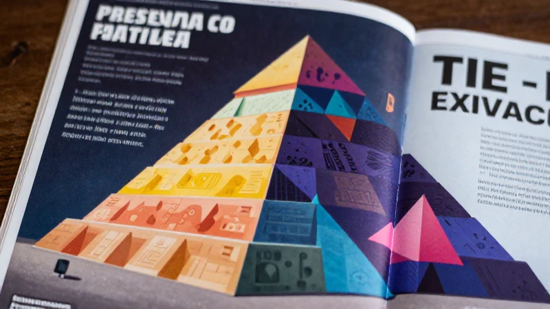 Pirámide y prismas geométricos hiperrealistas educativos