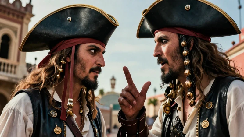 Piratas y corsarios: ilustración dramática y detallada