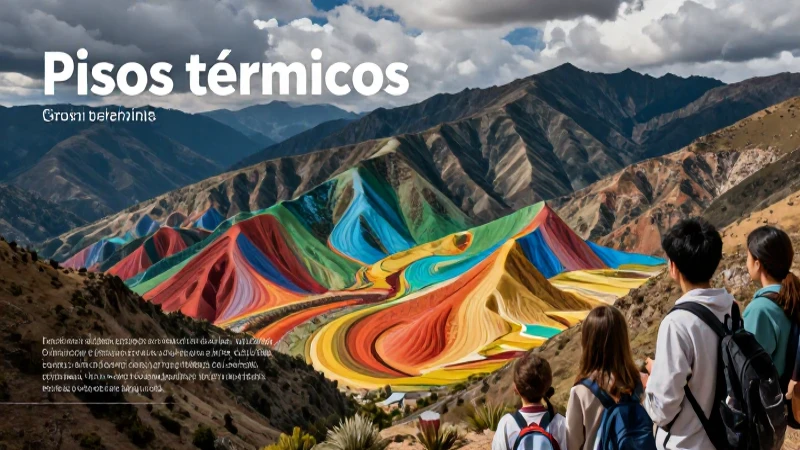 Pisos térmicos: estudio académico de zonas andinas