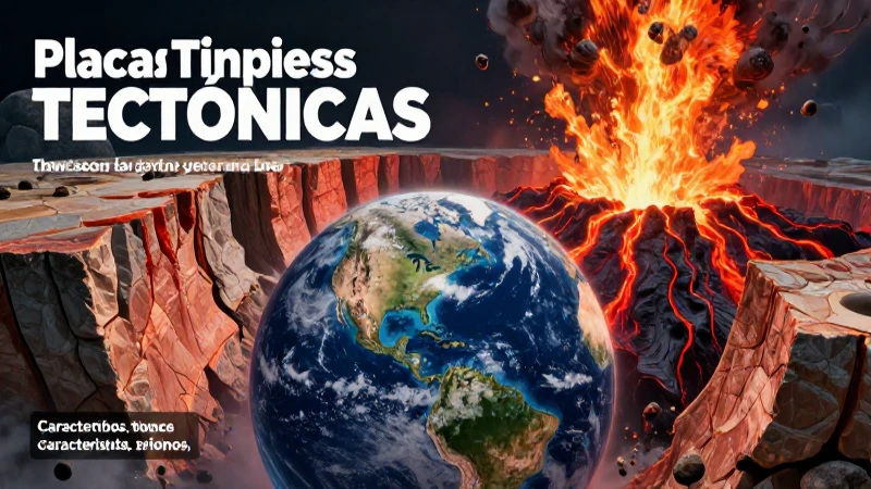 Placas tectónicas se mueven y colisionan dinámicamente