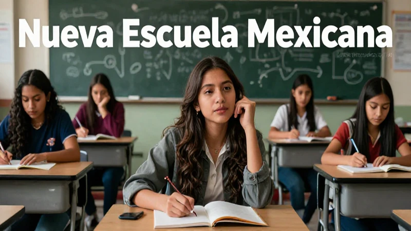 Estudiantes mexicanos en la Nueva Escuela Mexicana