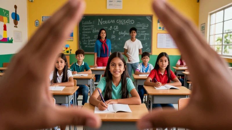 Estética educativa mexicana moderna y vibrante