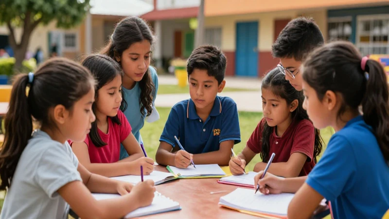 La Nueva Escuela Mexicana: Transformación y Calidad Educativa 4 Estudiantes mexicanos aprenden bajo la luz