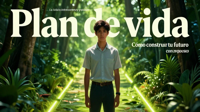 Plan de vida: Cómo construir tu futuro con propósito 5 Estudiante con propósito mira su futuro