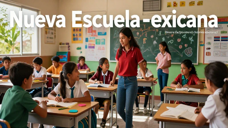 Escena dinámica de educación mexicana moderna y vibrante