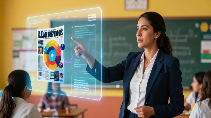 Profesora mexicana enseña con holograma educativo