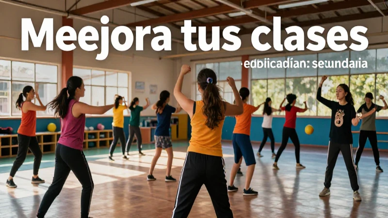 Mejora tus clases con las Conoce planificaciones de educación física para secundaria 4 Clases de educación física mejoradas en secundaria