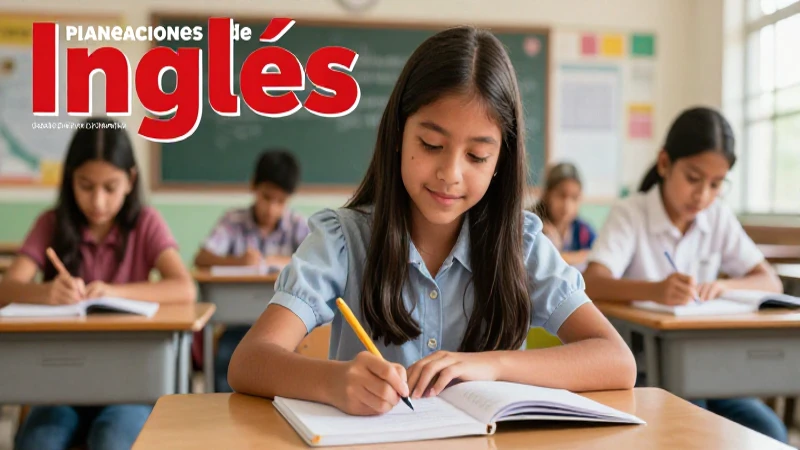 Descarga gratis las Conoce planeaciones de inglés secundaria 6 Estudiante mexicano aprendiendo inglés con éxito