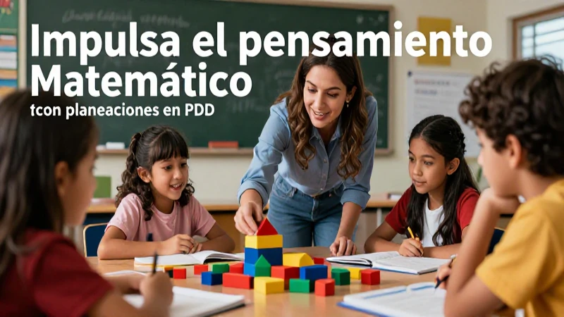 Descarga gratis planeaciones de pensamiento matemático