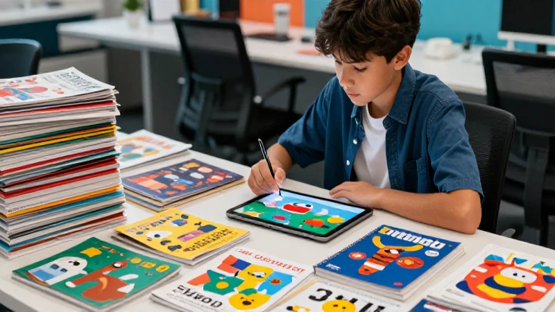 Guías y recursos para planeaciones de secundaria en inglés: ejemplos y Conoce prácticas 3 Estudiante usa tablet en espacio de estudio moderno