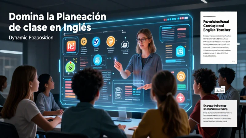 Herramientas y recursos para planificar clases de inglés