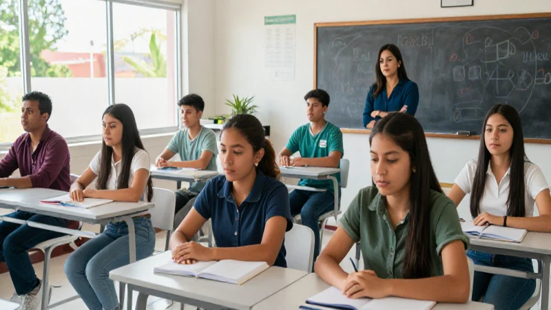 Optimiza tus planeaciones con pausas activas en la Nueva Escuela Mexicana 5 Estudiantes y maestros mexicanos en aula moderno
