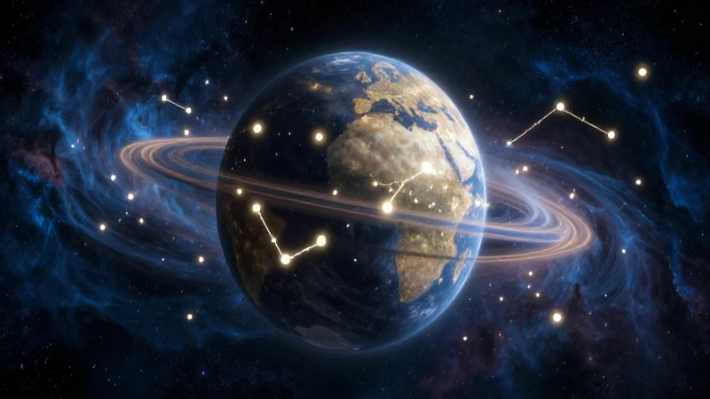 Planisferio: Tipos, Características y Ejemplos Esenciales 7 Ilustración detallada del cosmos dinámico