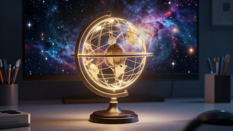 Planisferio: Tipos, Características y Ejemplos Esenciales 4 Plan celestial educativo con estética moderna y vibrante