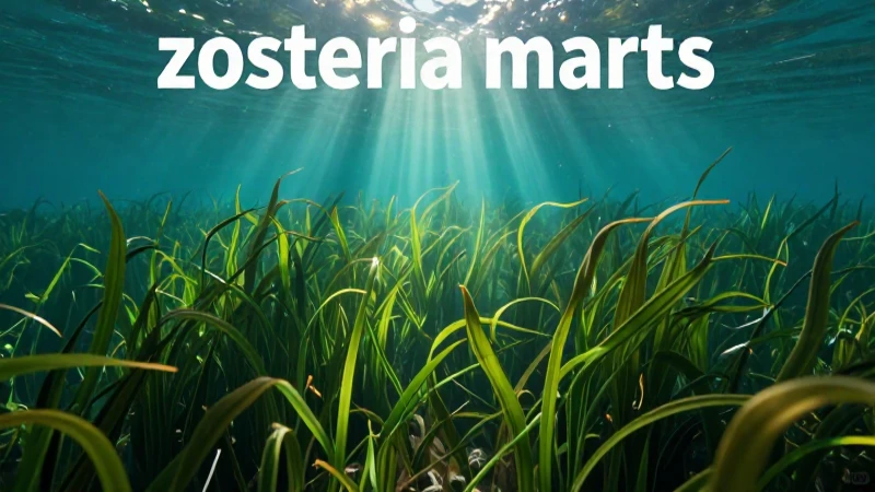 Pradera de Zostera marina en un ecosistema vibrante