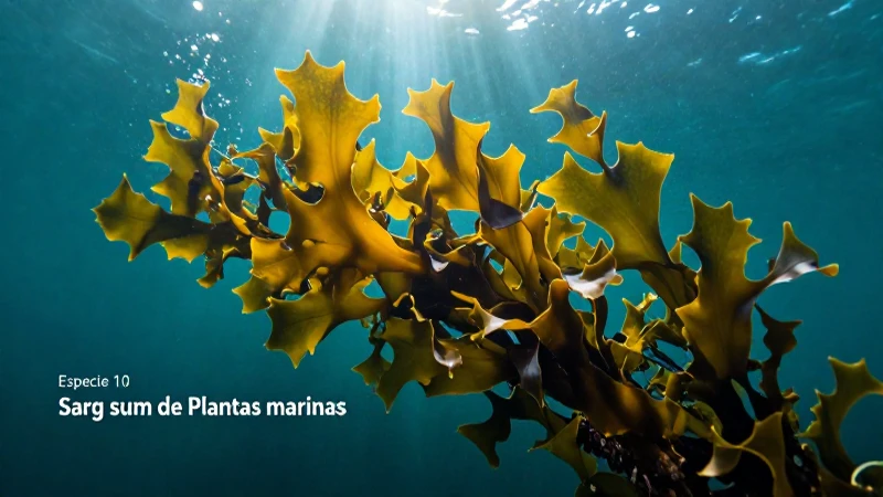 Descubre diez especies vibrantes de algas marinas