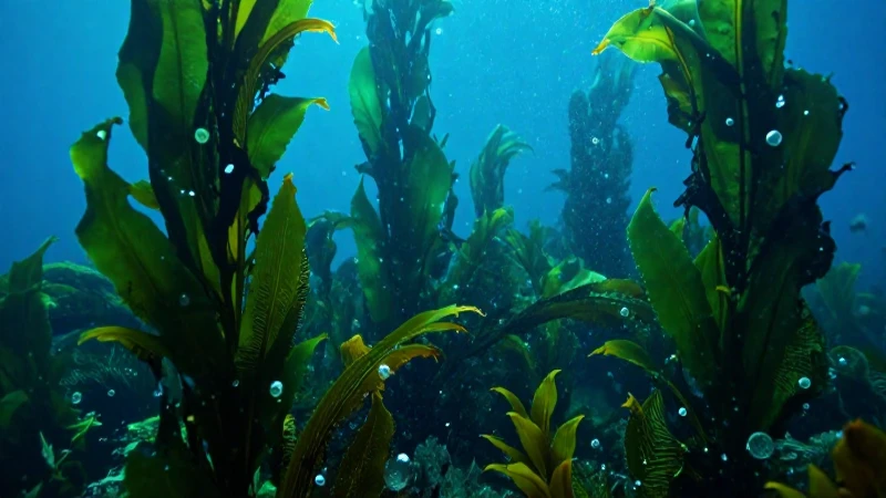Pradera de algas vibrante sufre contaminación plástica marina