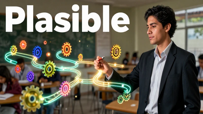 Plausible: Significado, definición y concepto explicado 4 Ilustración vibrante de conocimiento académico
