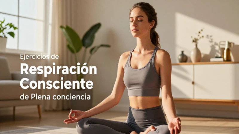 Plena conciencia: Cómo practicar atención plena en casa 5 Meditación consciente con hermosa mujer en casa