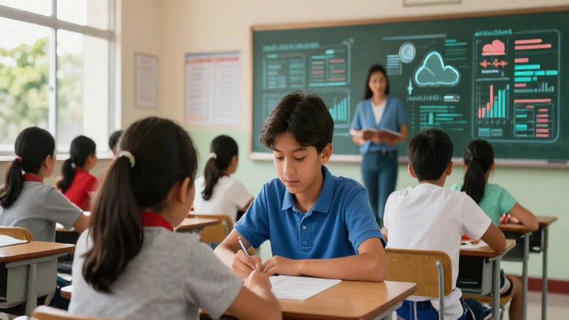 Rendimiento académico analizado en aulas modernas