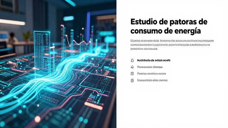 Estudio visual de patrones de energía en ambiente moderno