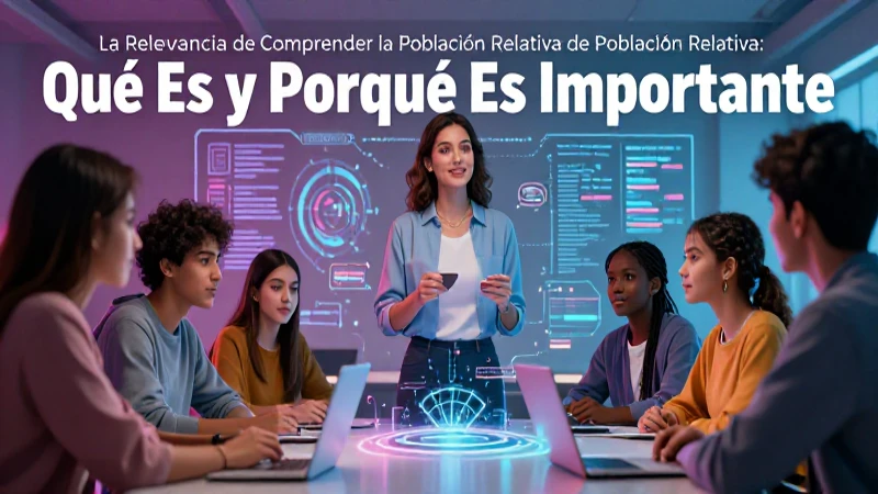 Entender la población relativa es esencial