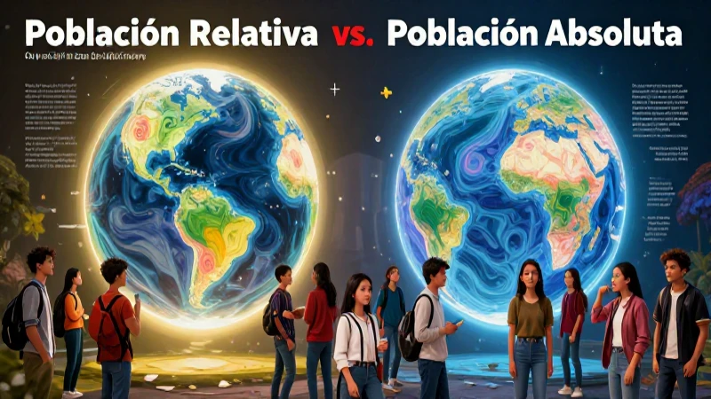 Diferencia entre población y densidad