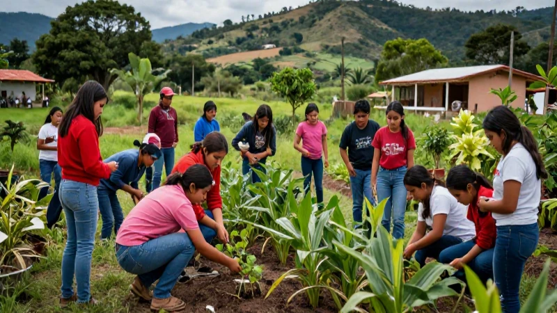 Comunidad rural aprende agricultura sostenible en México