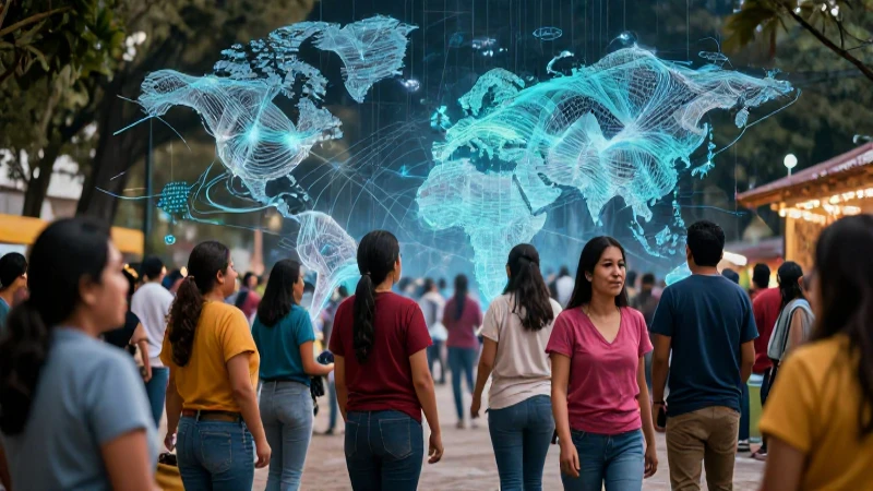 Qué es la población y cuáles son sus características y tipos 4 Comunidad vibrante y datos mexicanos abstractos