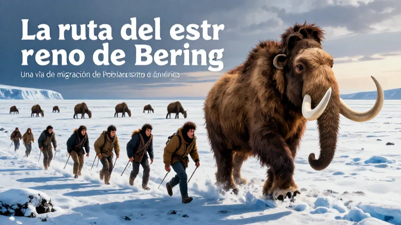 Poblamiento de América: Teorías y Resumen Históricos 4 Humanos migran por el Estrecho de Bering