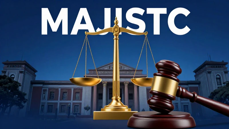 Justicia moderna con diseño institucional lujoso