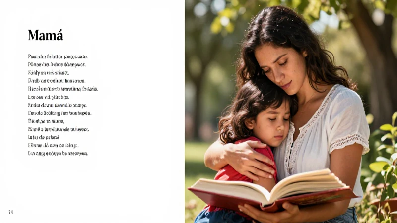 Podrías compartir 10 ejemplos de poemas dedicados a Mamá 8 Poesía maternal que enseña valores
