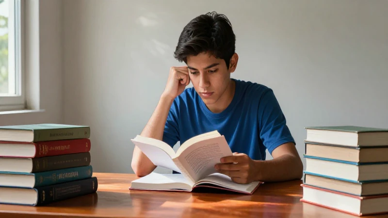 El arte de la poesía: Conoce el significado profundo de los poemas 4 Joven mexicano leyendo poesía bajo luz suave