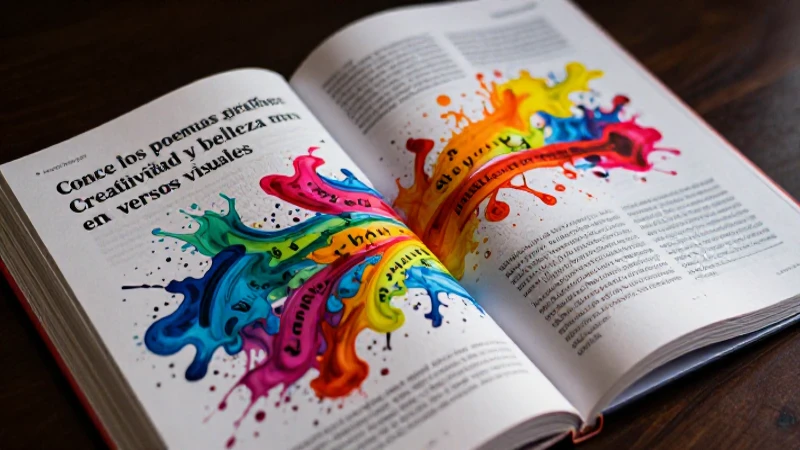 Conoce los poemas gráficos: Creatividad y belleza en versos visuales 3 Poemas gráficos: creatividad visual, arte y belleza