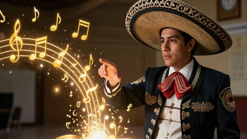 Educador vibrante interactúa con música y poesía