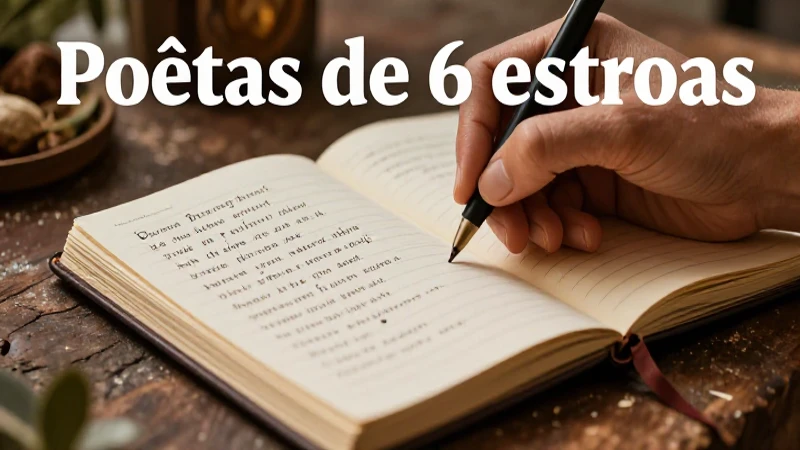 Guía visual de poesía de seis estrofas