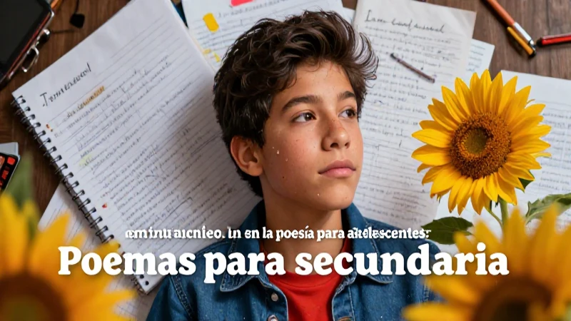 Poemas para secundaria PDF: Inspiración para jóvenes poetas 4 Joven mexicano inspirado crea poesía con energía