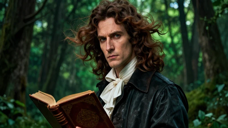 Poesía Romántica: 20 Ejemplos de Poemas del Romanticismo 4 Retrato dramático de poeta apasionado en bosque