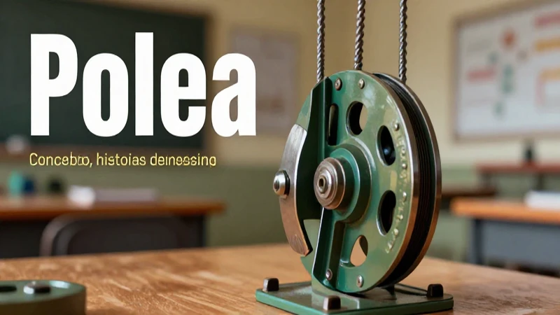 Poleas: historia, partes y tipos esenciales