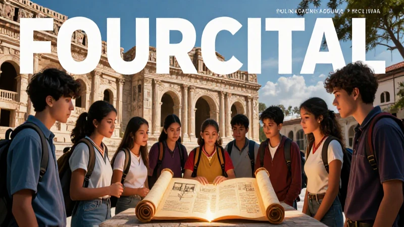 Estudiantes estudian historia antigua