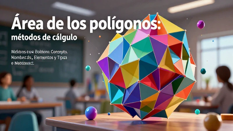 Polígono: Concepto, Nombres, Elementos y Tipos y Medidas 6 Diseño educativo 3D sobre polígonos y cálculo
