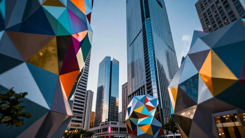Polígono: Concepto, Nombres, Elementos y Tipos y Medidas 7 Diseño moderno con formas geométricas y alto contraste
