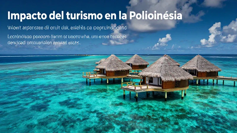 Turismo: el impacto económico en Polinesia