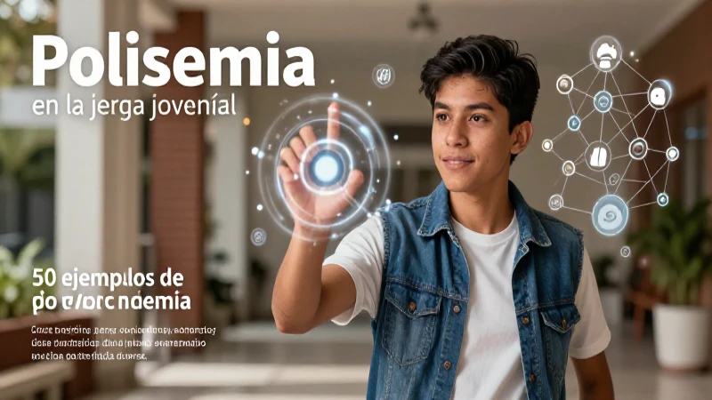 Joven ilustrando la polisemia en jerga