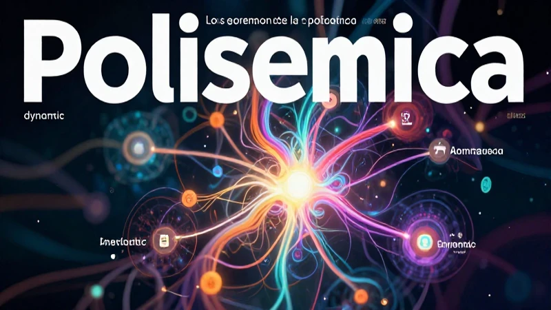 Ilustración de polisemia, diseño académico moderno