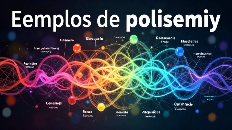 Ejemplos de polisemia en inglés